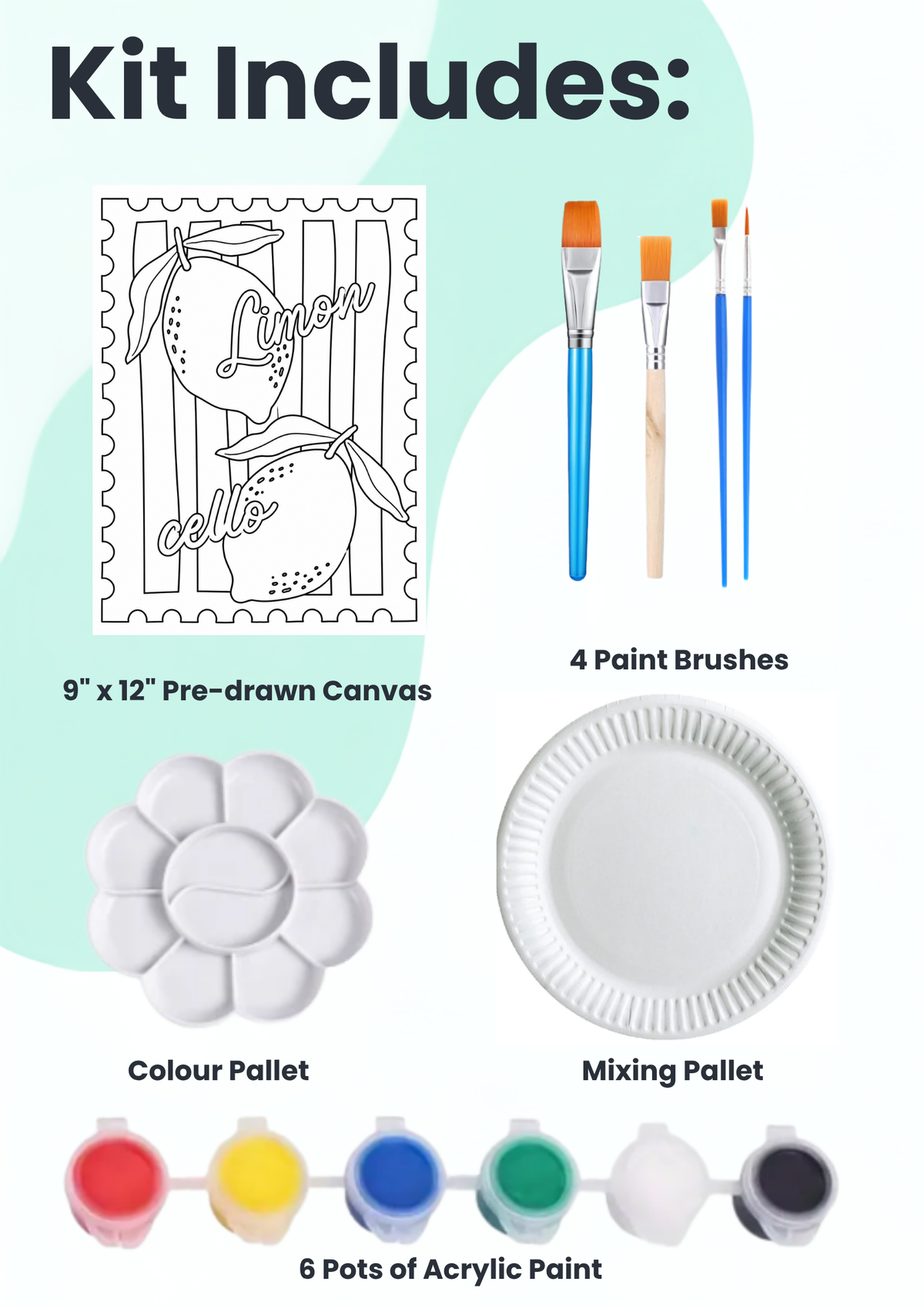 Lemon Cello Acrylic Painting Kit