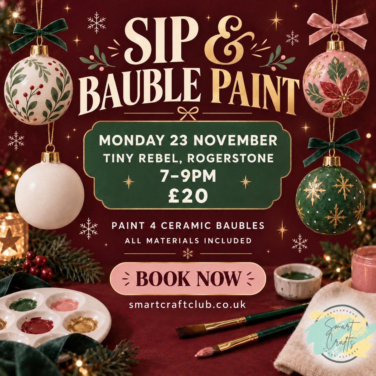 Sip & Bauble At Tiny Rebel Rogerstone