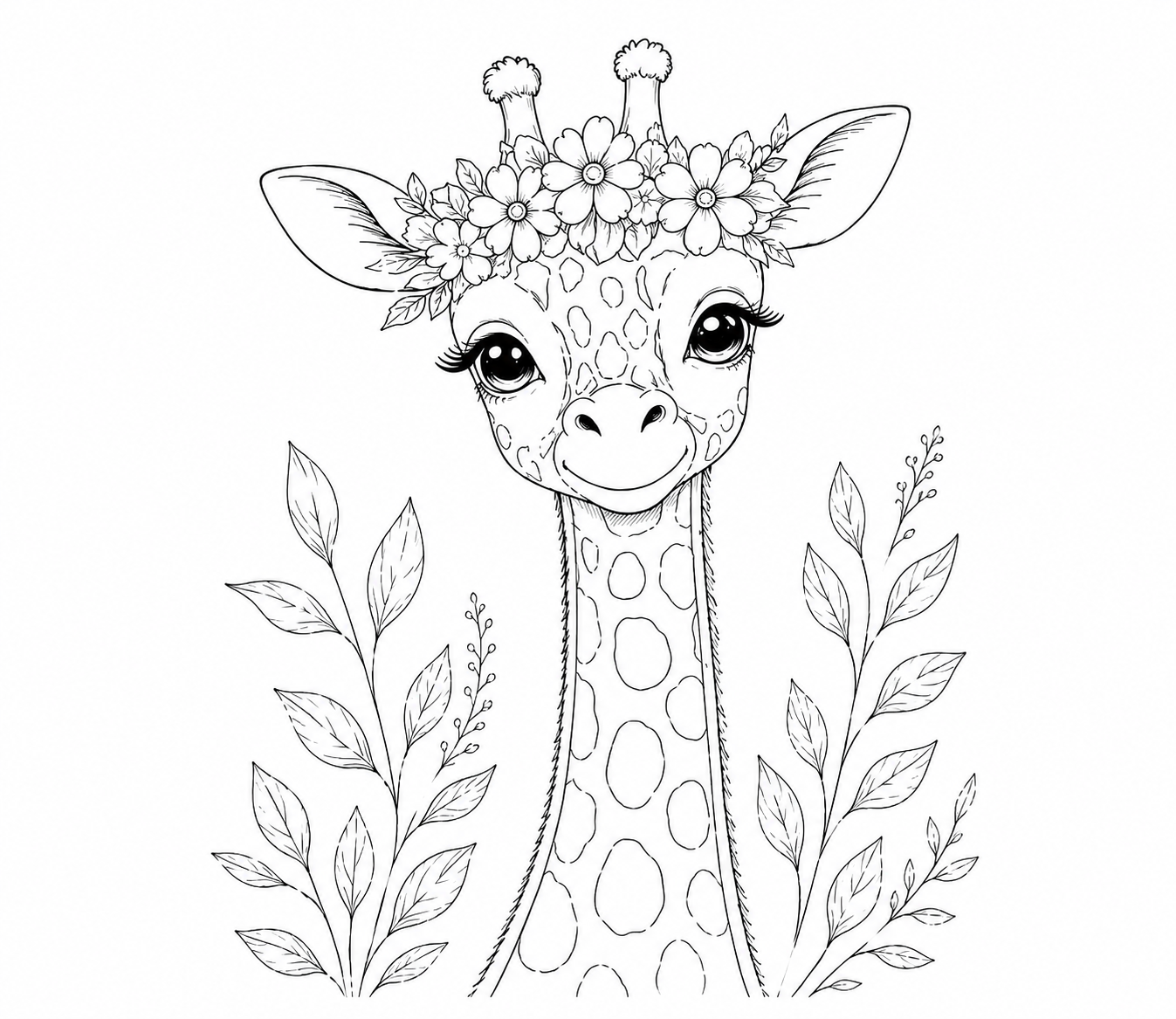 Gilly The Giraffe - Pre-Drawn Acrylic Painting Kit