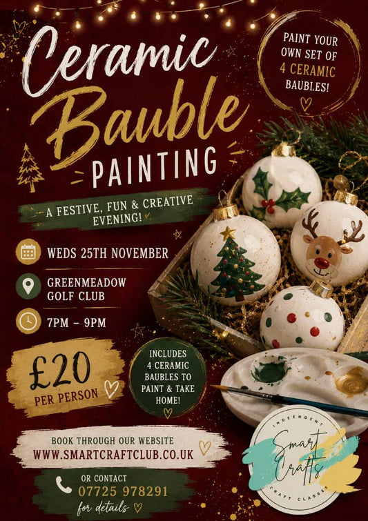 Sip & Bauble Painting at Greenmeadow Golf Club, Cwmbran