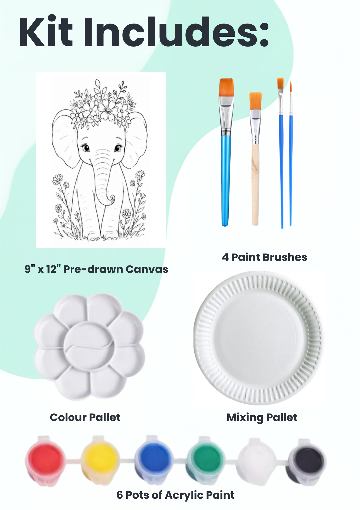 Nelly -  Pre-Drawn Acrylic Painting Kit