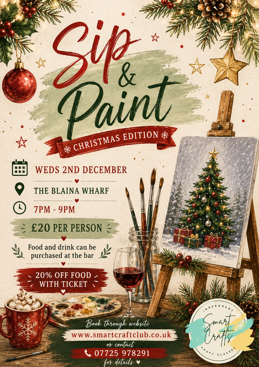 Christmas Sip & Paint - Blaina Wharf, Newport